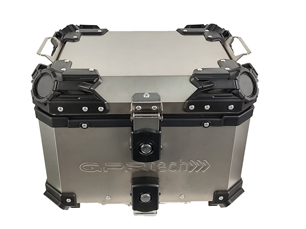 Titanium Universal Top Case GPR Tech ALPI-TECH 35 Liters Natural Color