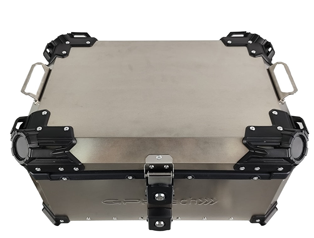 Titanium Universal Top Case GPR Tech ALPI-TECH 35 Liters Natural Color