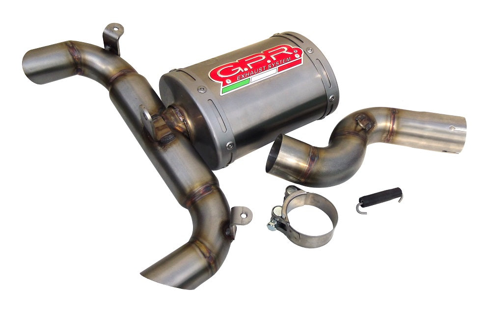 Escape GPR de titanio ovalado para Suzuki GSR600 2006-2011 Slip-On