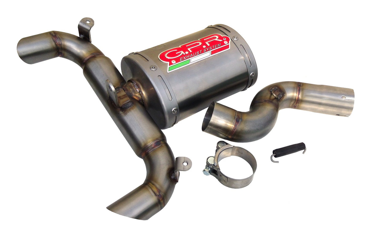 Escape GPR de titanio ovalado para Suzuki GSR600 2006-2011 Slip-On