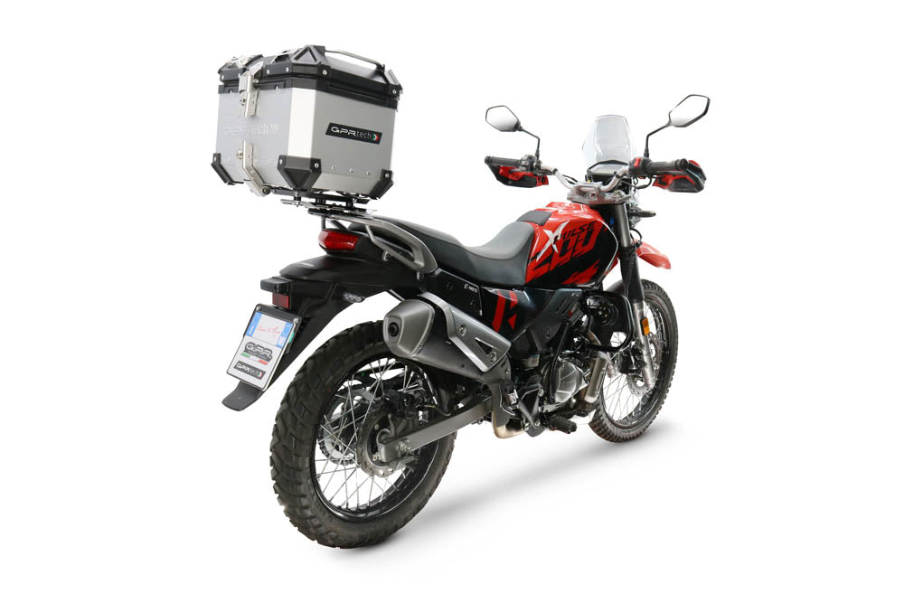 Hero Xpulse 200 4V 2021-2024 Top Case 26 Liters GPR TECH Silver Aluminum - photo 2