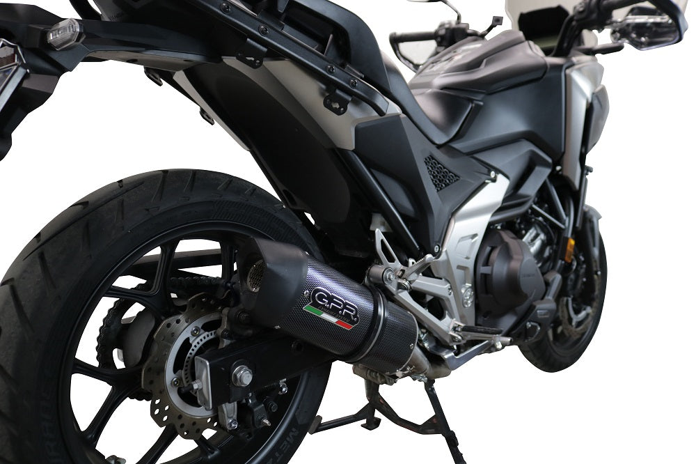 Escape GPR Furore Evo4 Poppy Slip-On para Honda NC750X NC750S DCT 2021-2023