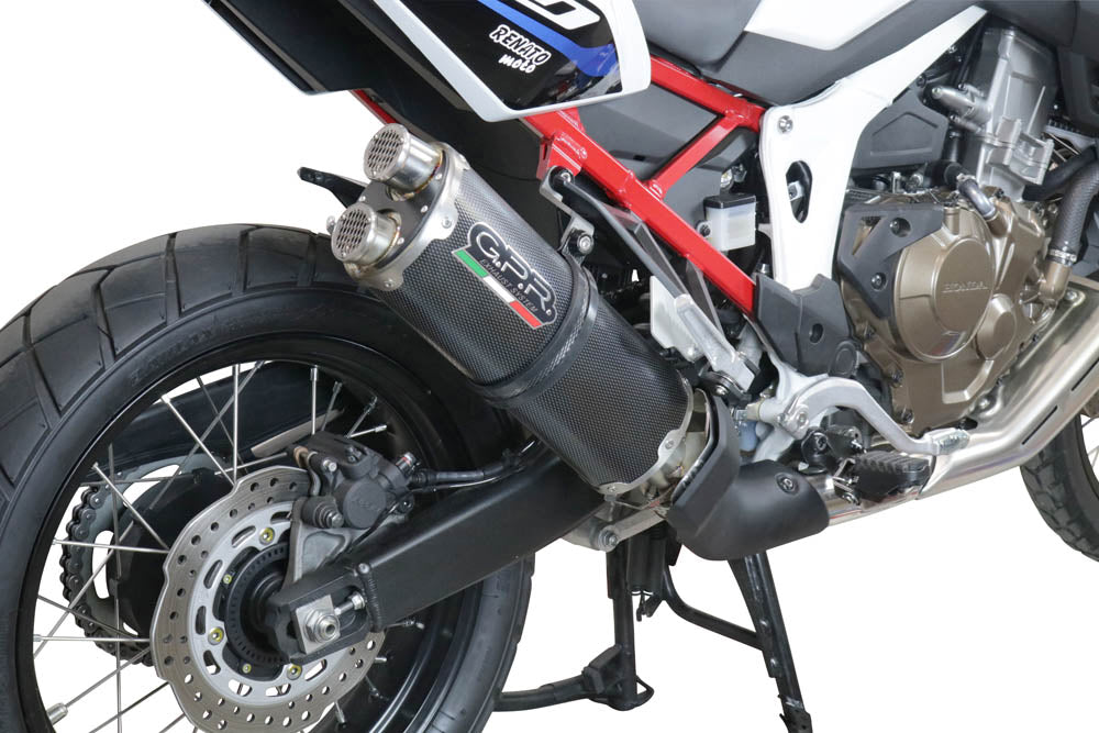 Escape GPR Dual Poppy Slip-On para Honda CRF 1100 L Africa Twin Adventure Sport 2020-2025