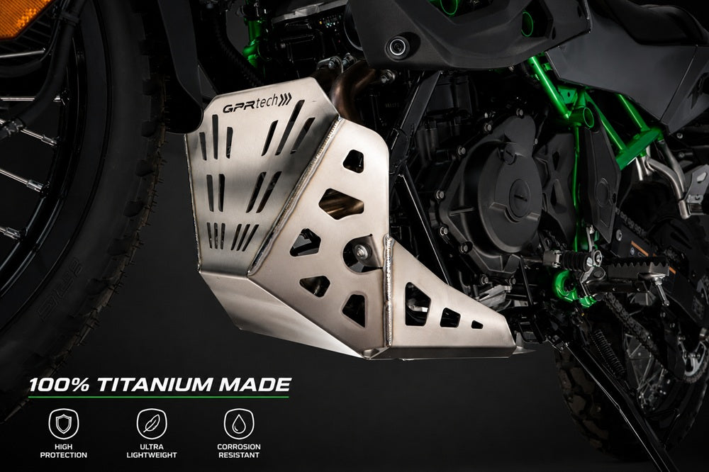 Cubrecárter GPR TECH, titanio, para Kawasaki KLE 500 2026-2027