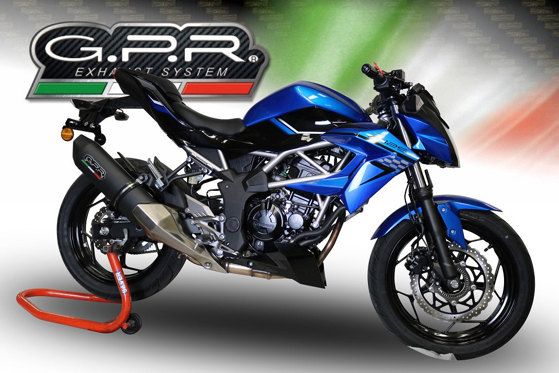 Kawasaki Z125 2019-2020 Exhaust GPR Furore Evo4 Nero Slip-On