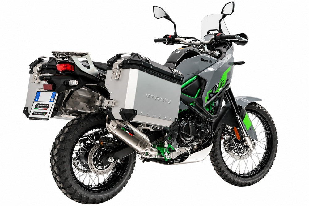 Kawasaki KLE 500 2026-2027 Side Cases 38 Liters + 32 Liters GPR TECH Silver Aluminum - photo 2