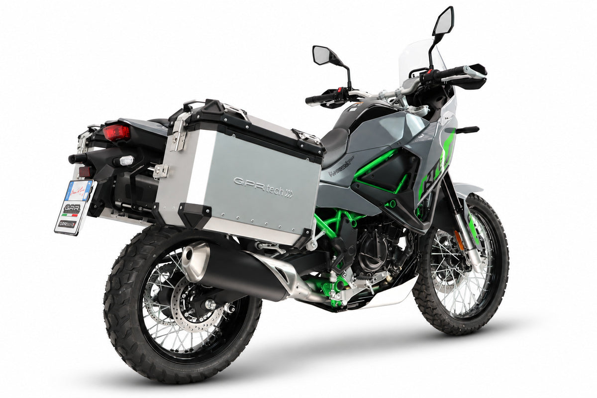 Kawasaki KLE 500 2026-2027 Side Cases 38 Liters + 38 Liters GPR TECH Black Aluminum - photo 2
