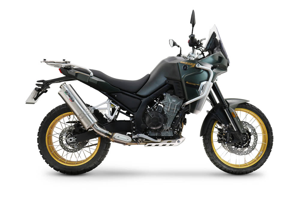 Kove 800X 2024-2026 Exhaust GPR Dune Triovale Titanio Slip-On High Level