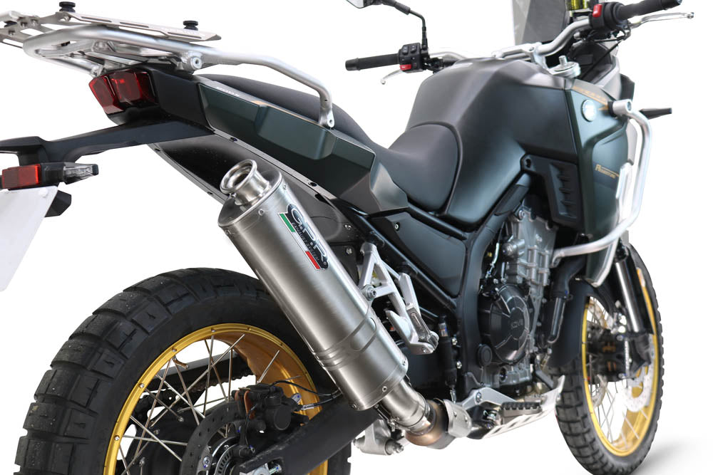 Kove 800X 2024-2026 Exhaust GPR Dune Triovale Titanio Slip-On High Level