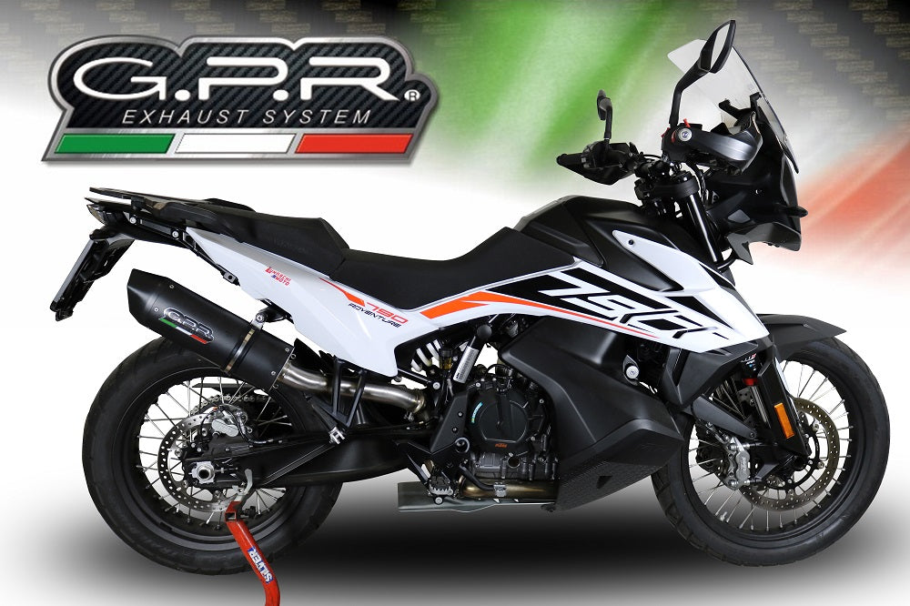 KTM 790 Adventure 2018-2020 Exhaust GPR Furore Evo4 Nero Slip-On