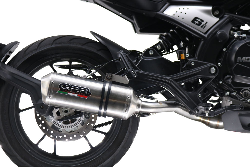 Moto Morini Seiemmezzo Scr 2022-2024 Exhaust GPR Satinox Slip-On