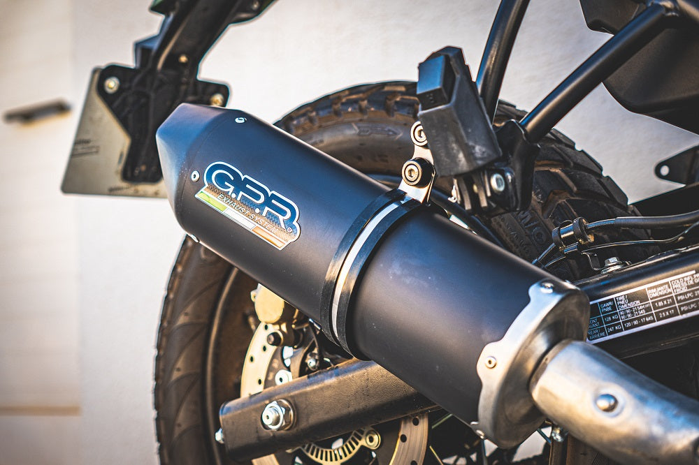 Royal Enfield Himalayan 410 Diam.36mm 2017-2020 Exhaust GPR Furore Nero Slip-On