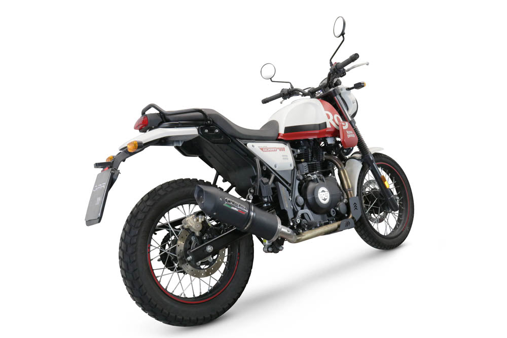 Royal Enfield Scram 411 2022-2024 Exhaust GPR Furore Nero Slip-On Race