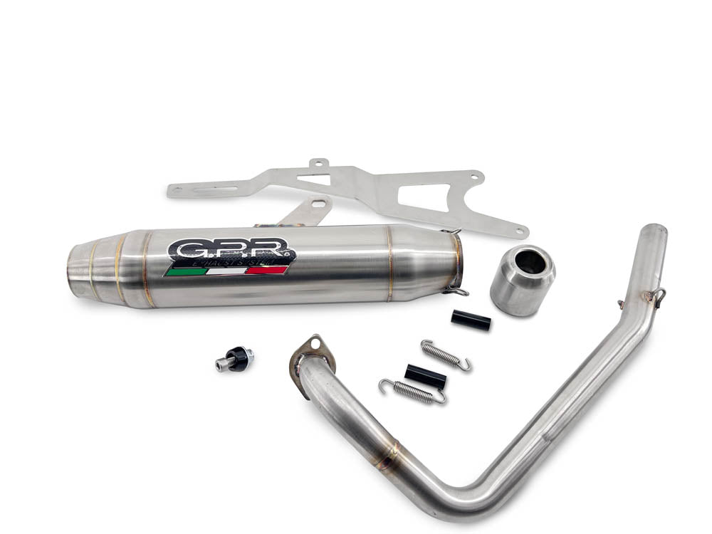 Sistema de escape completo GPR Deeptone Inox para Honda Ruckus NPS50 2003-2025
