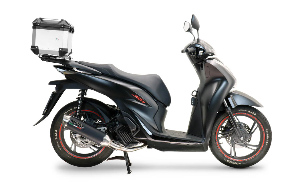 Baúl superior Honda SH 125 2017-2024 35 litros GPR TECH Aluminio plateado
