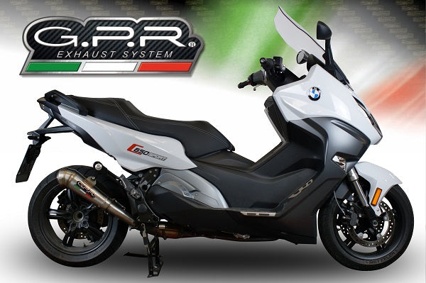 BMW C650 Sport 2016-2020 Exhaust GPR Powercone Evo Slip-On
