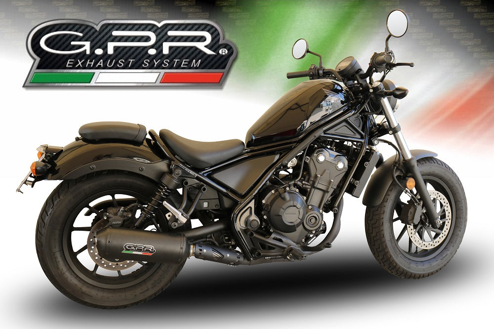 Honda Rebel 300 2021-2023 Exhaust GPR Ghisa Slip-On