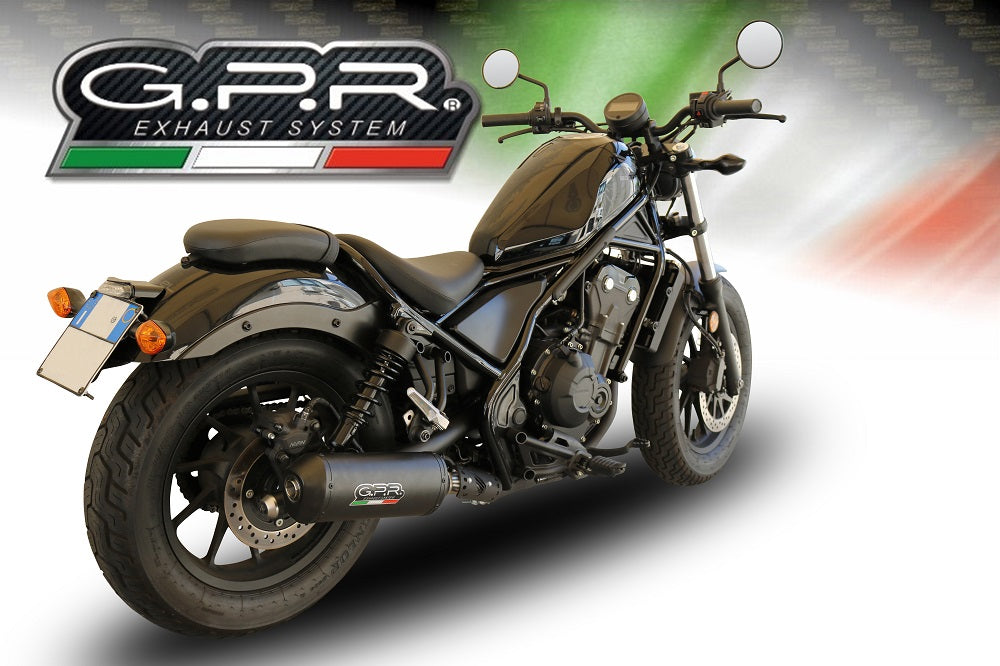 Escape GPR Ghisa Slip-On para Honda Rebel 500 2021-2023