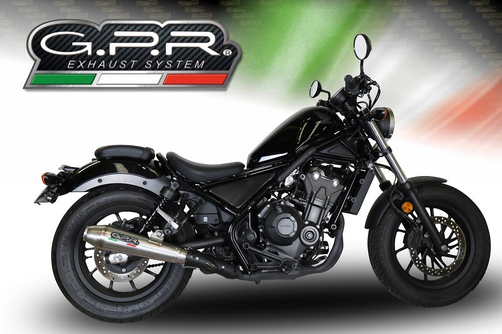 Honda Rebel 300 2017-2020 Exhaust GPR Ultracone Slip-On