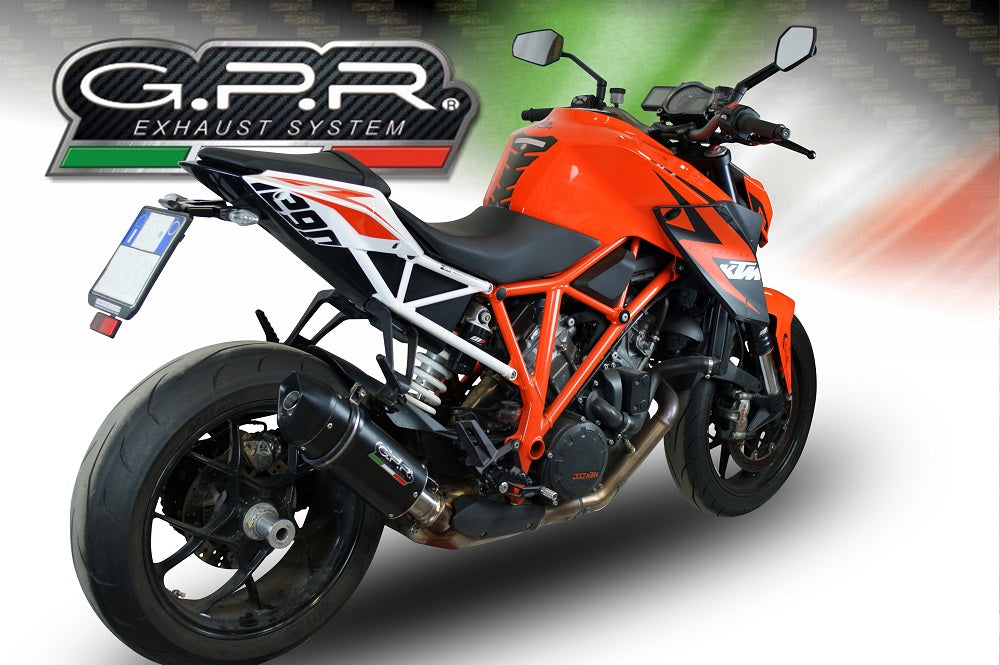KTM 1290 Super Duke R 2014-2016 Exhaust GPR Furore Nero Slip-On