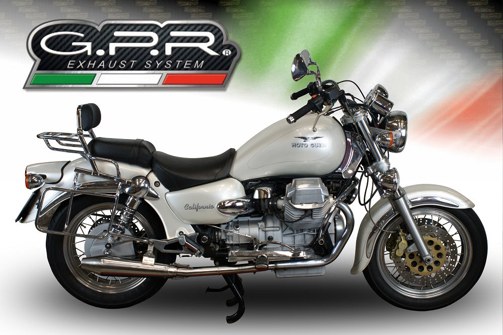 Moto Guzzi California 1100 Special Stone Sport EV Alu 1997-2002 Exhaust GPR Vintacone Dual Slip On Race