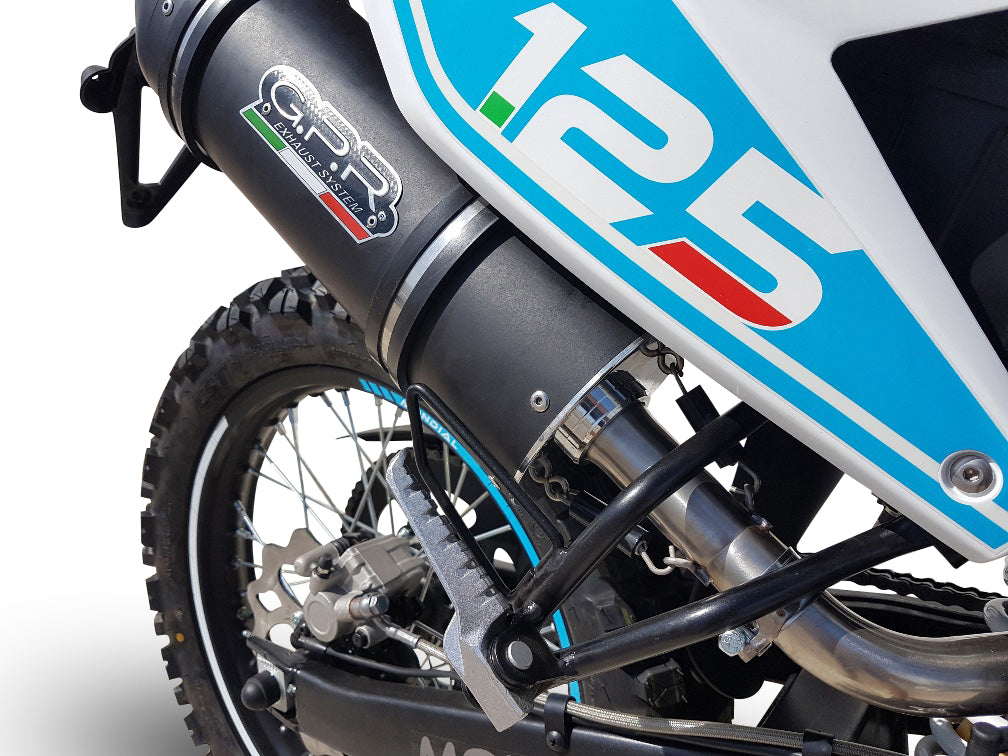 Malaguti XSM 125 Supermoto 2018-2020 Exhaust GPR Furore Nero Slip-On