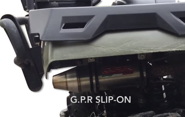 Escape GPR Deeptone para ATV Polaris Sportsman 400 2002-2014, sin cordones