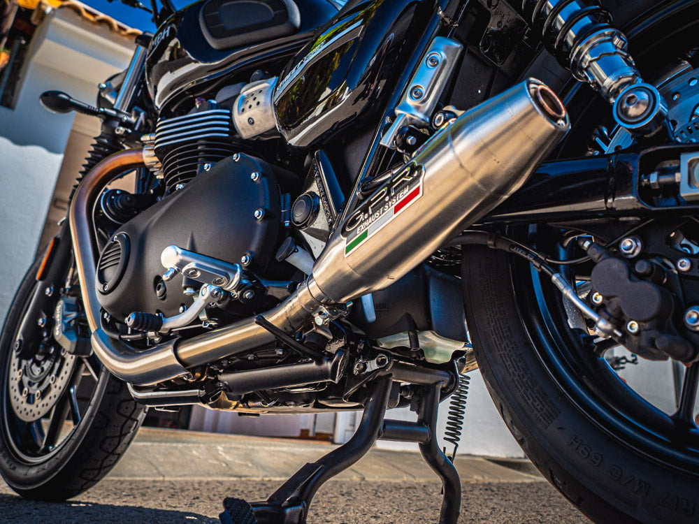 Triumph Street Twin 900 2020-2021 Exhaust GPR Deeptone Inox Dual Slip On