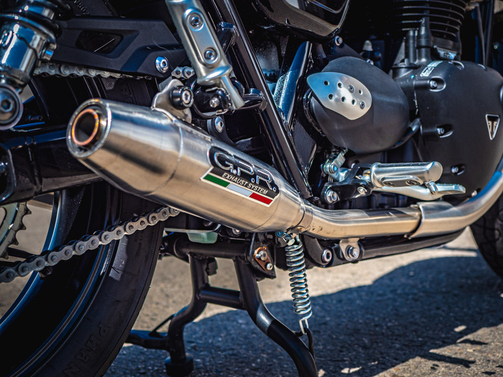 Triumph Street Twin 900 2020-2021 Exhaust GPR Deeptone Inox Dual Slip On