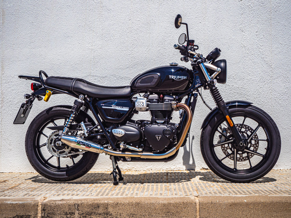 Triumph Street Twin 900 2020-2021 Exhaust GPR Vintacone Dual Slip On