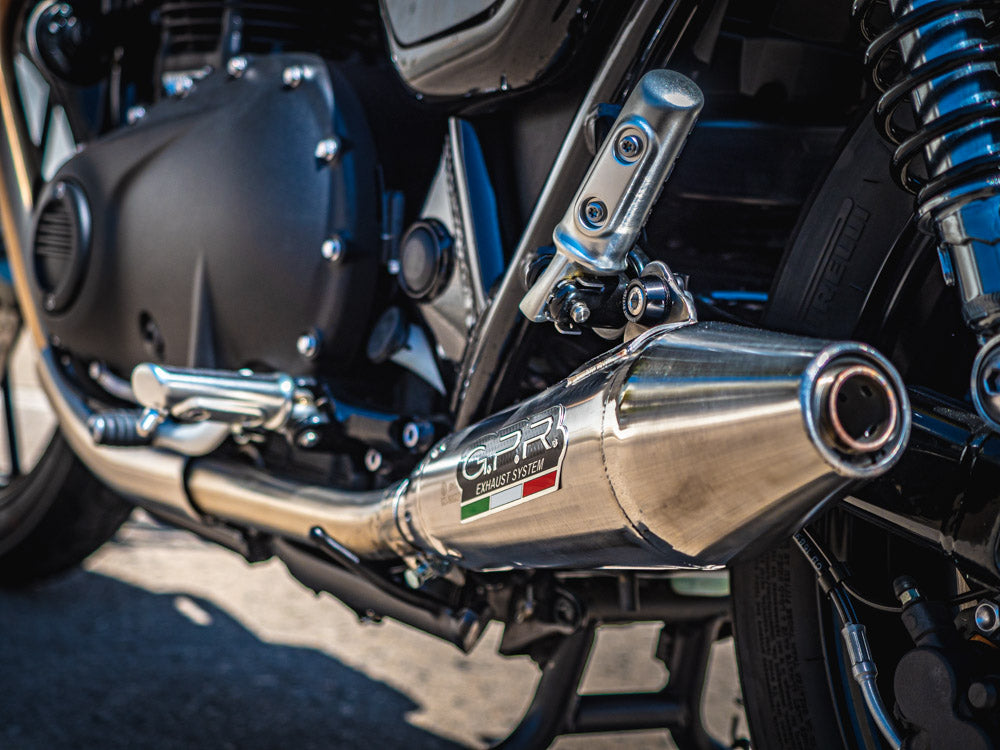 Triumph Street Twin 900 2020-2021 Exhaust GPR Vintacone Dual Slip On