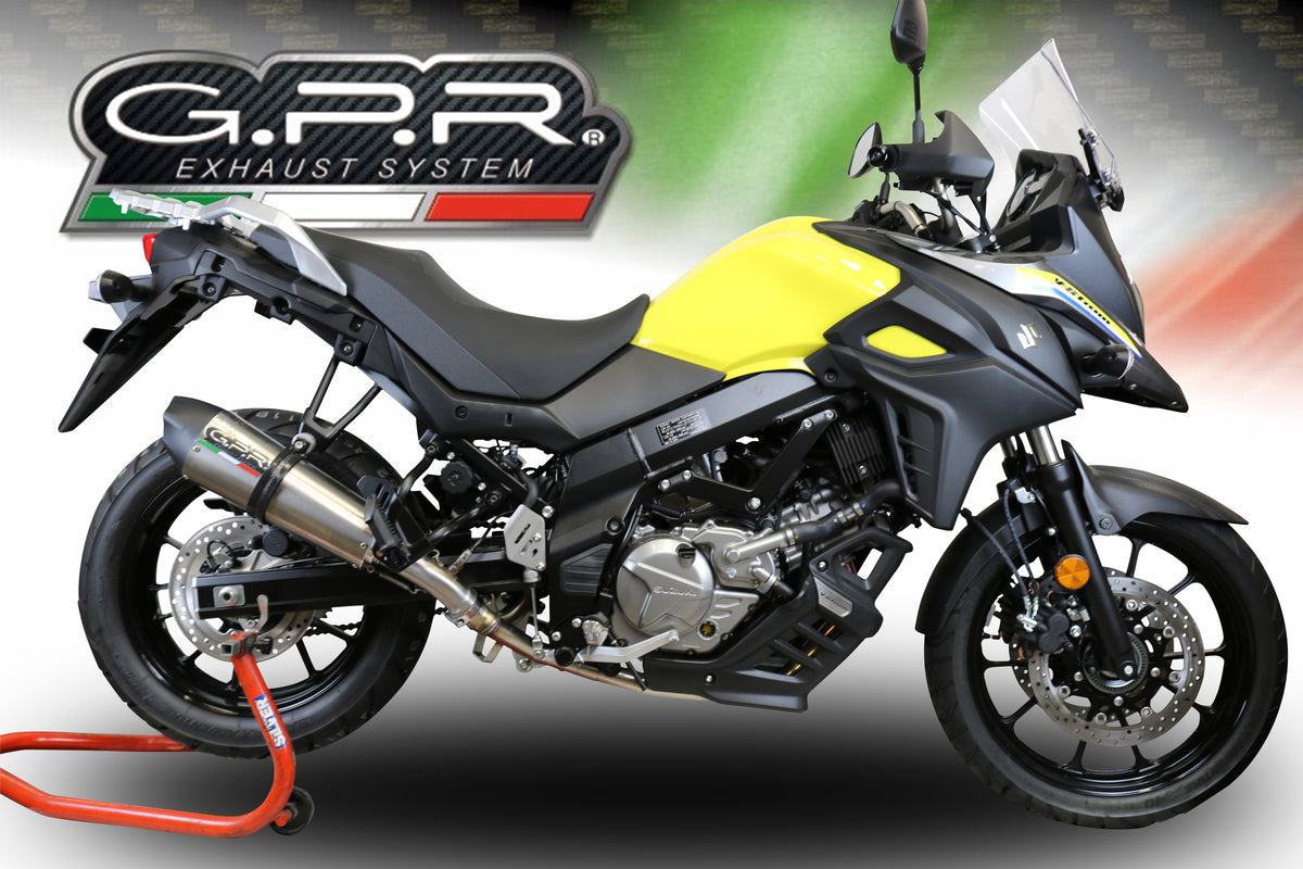 Échappement GPR Grand Prix Evo Titanium Système Intermédiaire pour Suzuki V-Strom 650 2021-2025