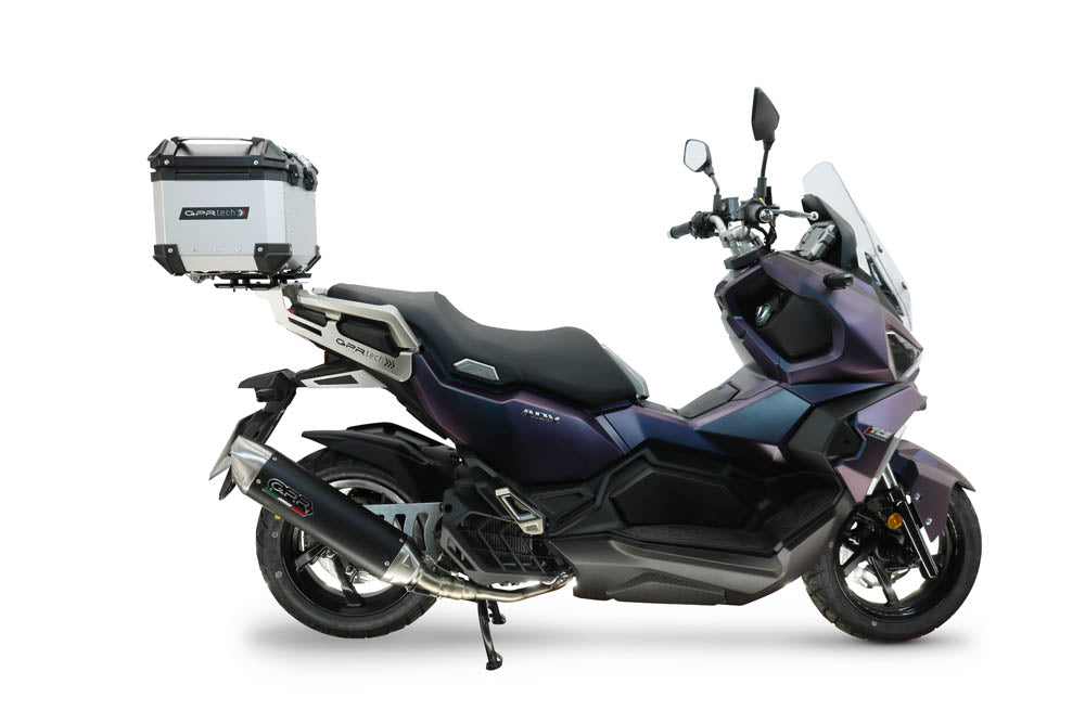 SYM ADX125 2024-2026 Top Case 26 Liters GPR TECH Silver Aluminum