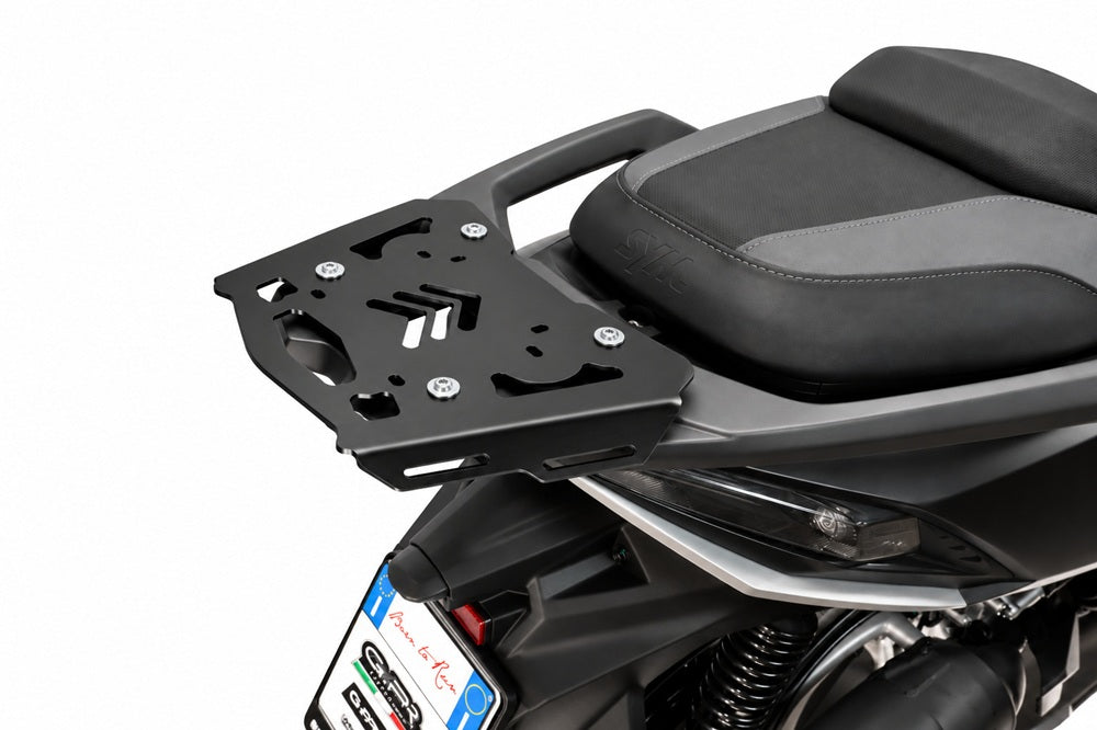 Baúl GPR TECH de 55 litros, aluminio negro, para SYM Cruisym 400 2025-2027