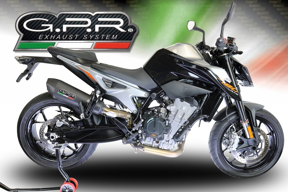 Échappement GPR Grand Prix Evo Black Titanium Slip-On pour KTM 790 Duke 2017-2020