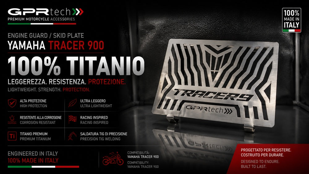 Protector de radiador GPR TECH, titanio, para Yamaha Tracer 9 2021-2024