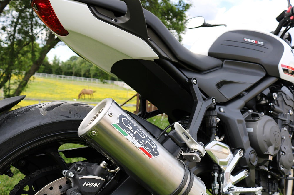 Triumph Trident 660 2021-2024 Exhaust GPR M3 Inox Full System High Level