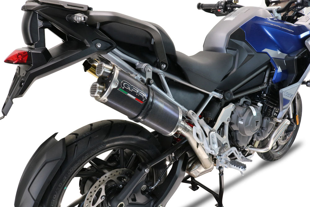 Triumph Tiger 1200 Gt Tiger 1200 Rally 2022-2024 Exhaust GPR Dual Poppy Slip-On
