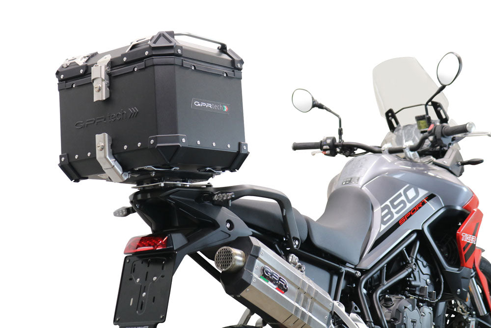 Baúl superior Triumph Tiger 900 2020-2023 35 litros GPR TECH Aluminio negro