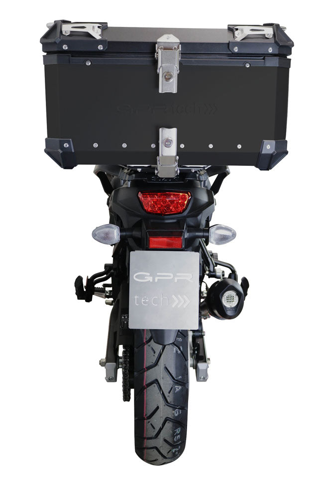 Suzuki V-Strom DL 1000 2017-2019 Top Case 55 Liters GPR TECH Black Aluminum