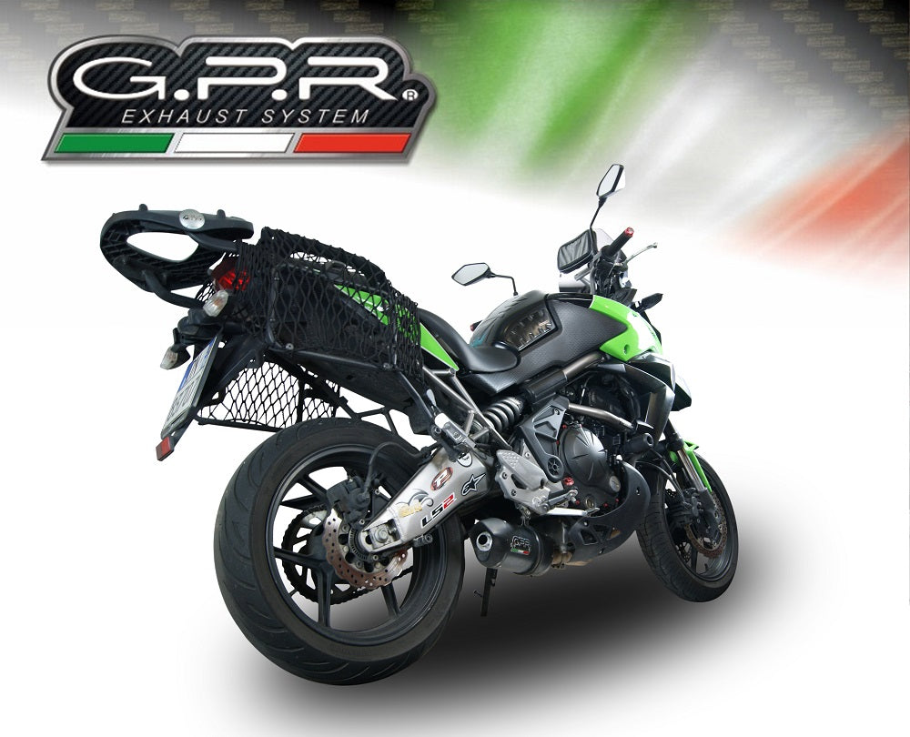 Kawasaki Versys 650 2006-2014 Exhaust GPR Furore Nero Slip-On Race