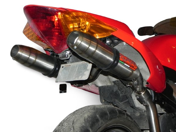 Escape GPR Deeptone Inox Dual Slip On para Honda VFR800 V-Tec 2002-2013