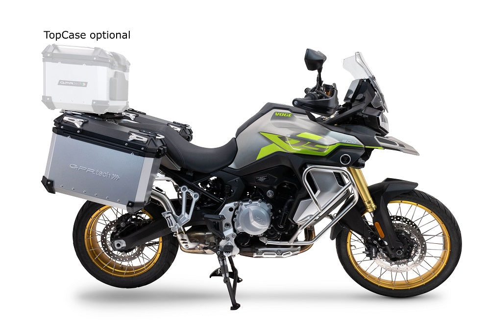 Maletas laterales Voge 900DSX 2024-2025 38 litros + 32 litros GPR TECH Aluminio plateado