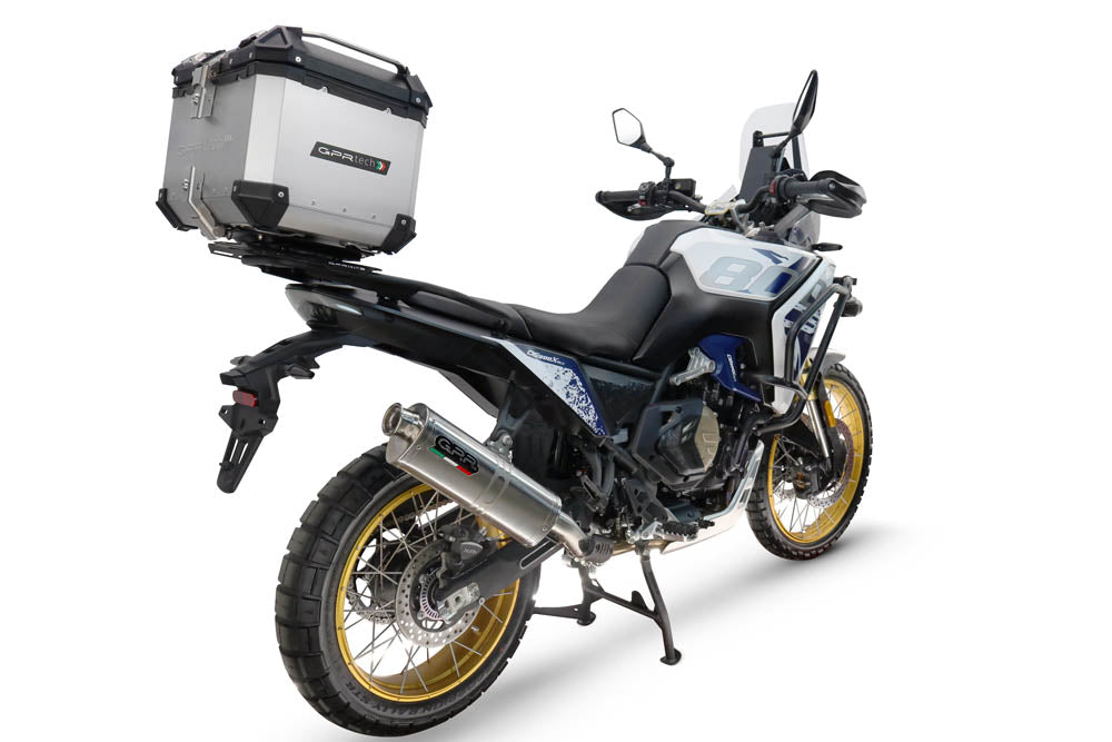 Baúl GPR TECH de 35 litros, aluminio plateado, para Voge DS 800 Rally 2025-2026