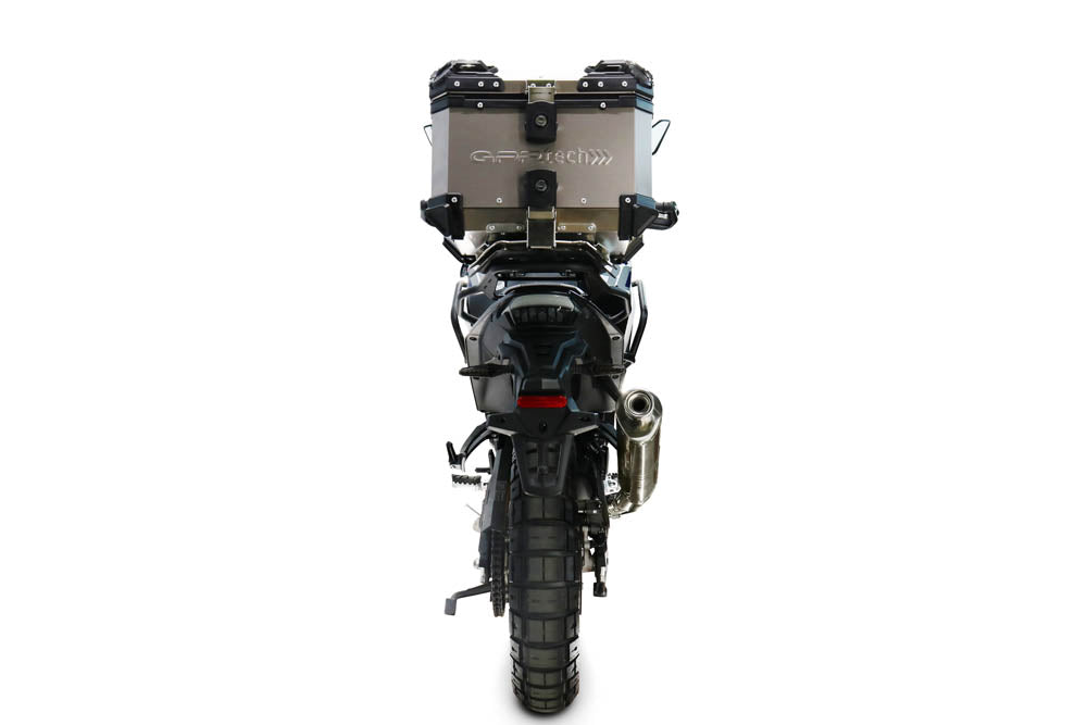 Baúl GPR TECH de 35 litros, titanio, para Voge DS 800 Rally 2025-2026
