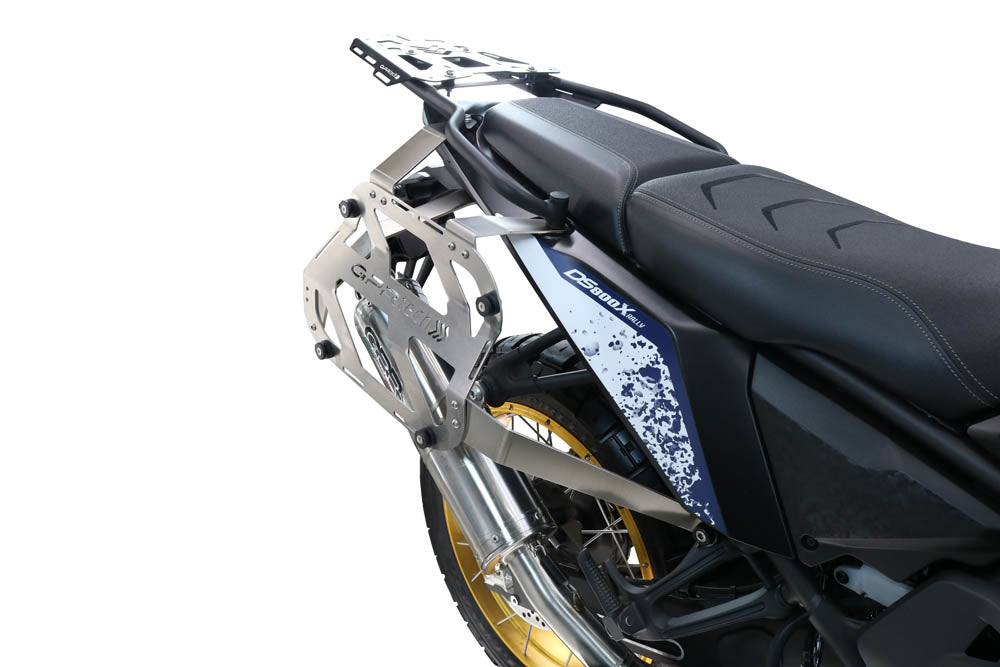 Maletas laterales GPR TECH de 38 + 32 litros, aluminio negro, para Voge DS 800 Rally 2025-2026