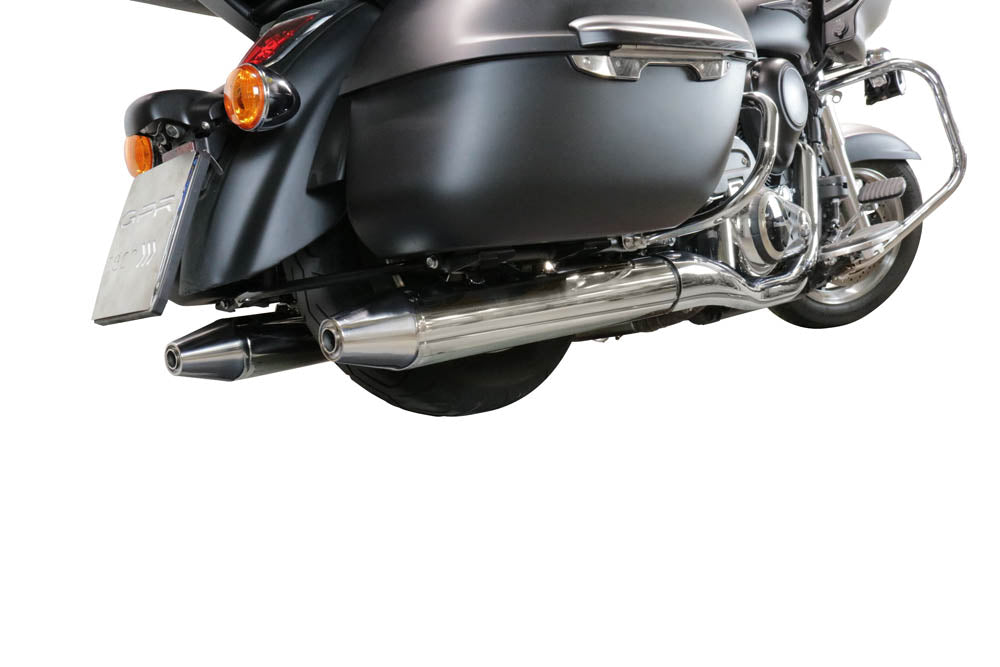 Kawasaki Vaquero, Nomad, Voyager, Vulcan VN1700 Voyager ABS 2011-2024 Exhaust GPR Maxy Deeptone Cruiser Dual Slip On