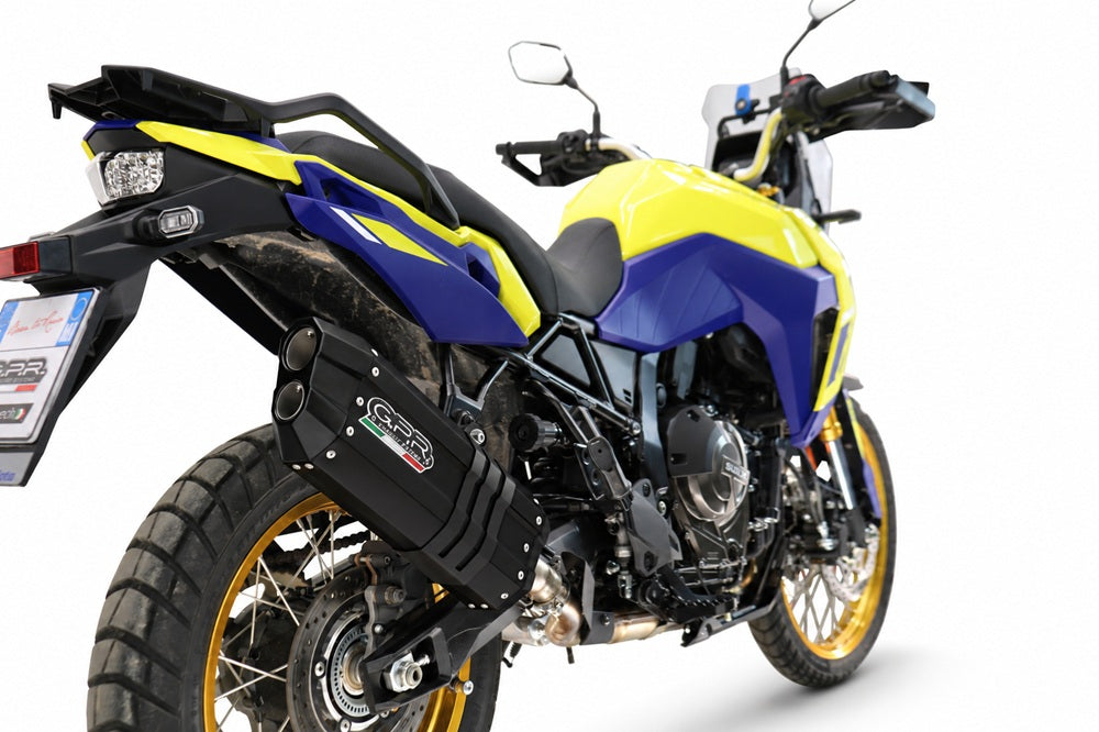 Échappement GPR Hyper Sonic Black Titanium Slip-On pour Suzuki V-Strom 800DE / 800SE 2025-2026