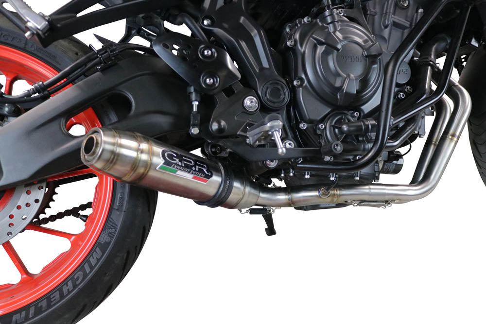 Yamaha FZ7 MT07 2021-2024 Exhaust GPR Deeptone Inox Full System Under-Engine