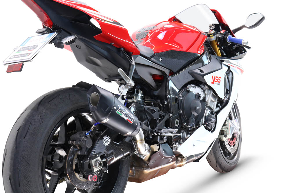 Échappement GPR GP-Revo Black Titanium Slip-On pour Yamaha R1 2017-2019